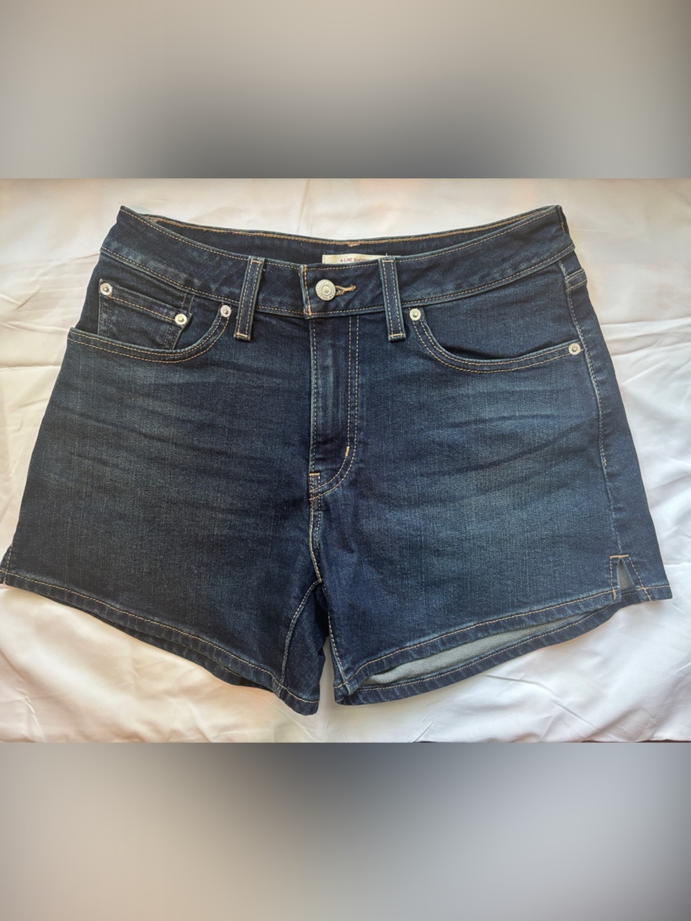 Levi's Women's Dark Indigo Denim Shorts